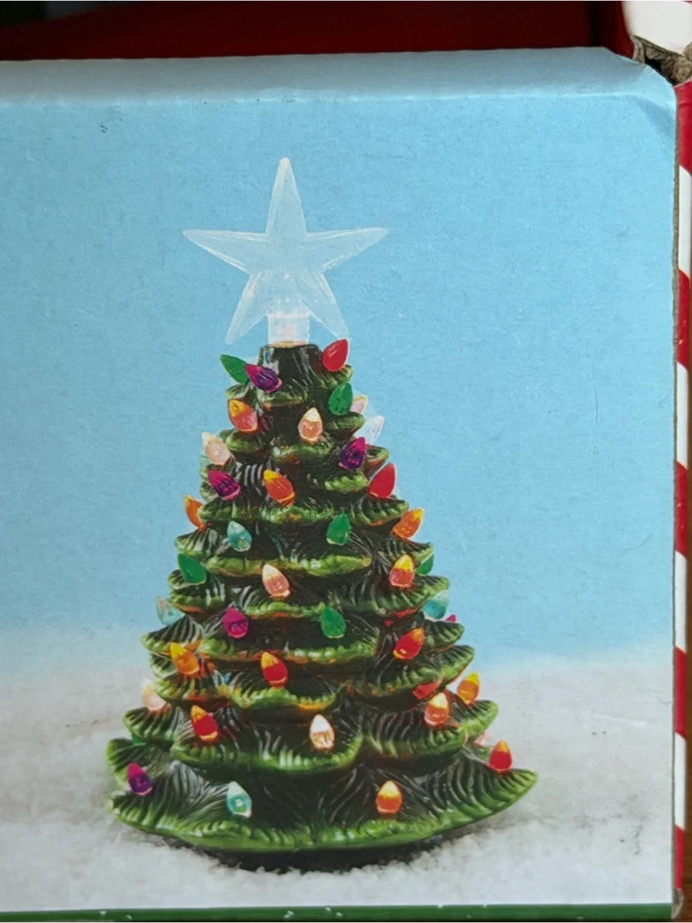 Vintage Style Lighted Ceramic Christmas Tree 15